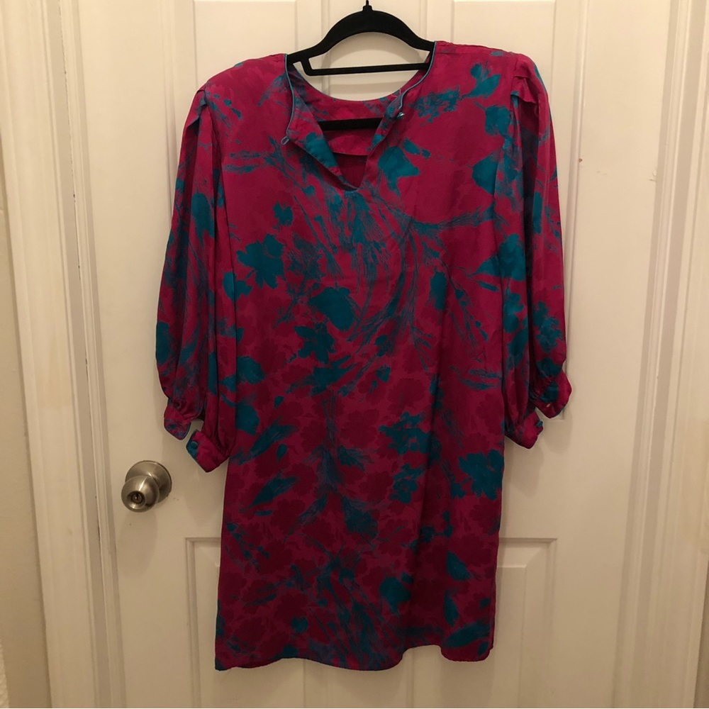 Vintage Flora Kung II Silk Dress - Picture 2 of 5